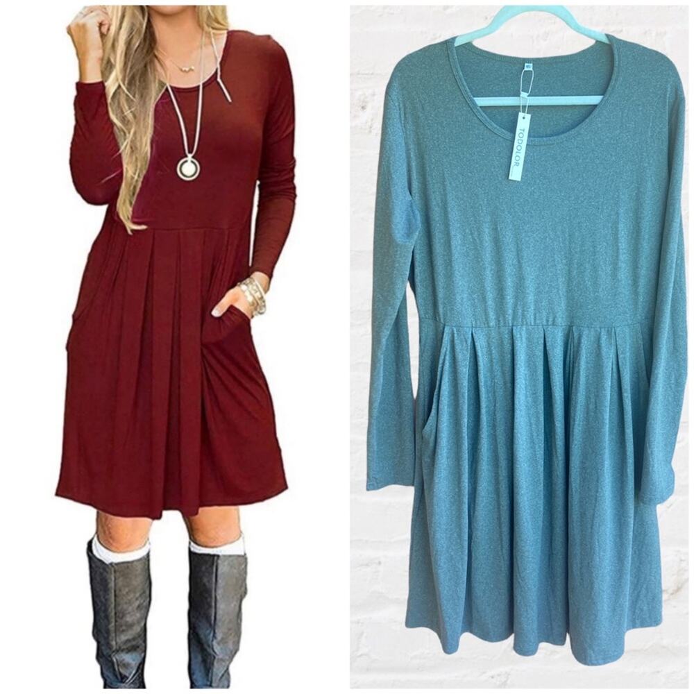 NEW Todolor boutique dress with pockets